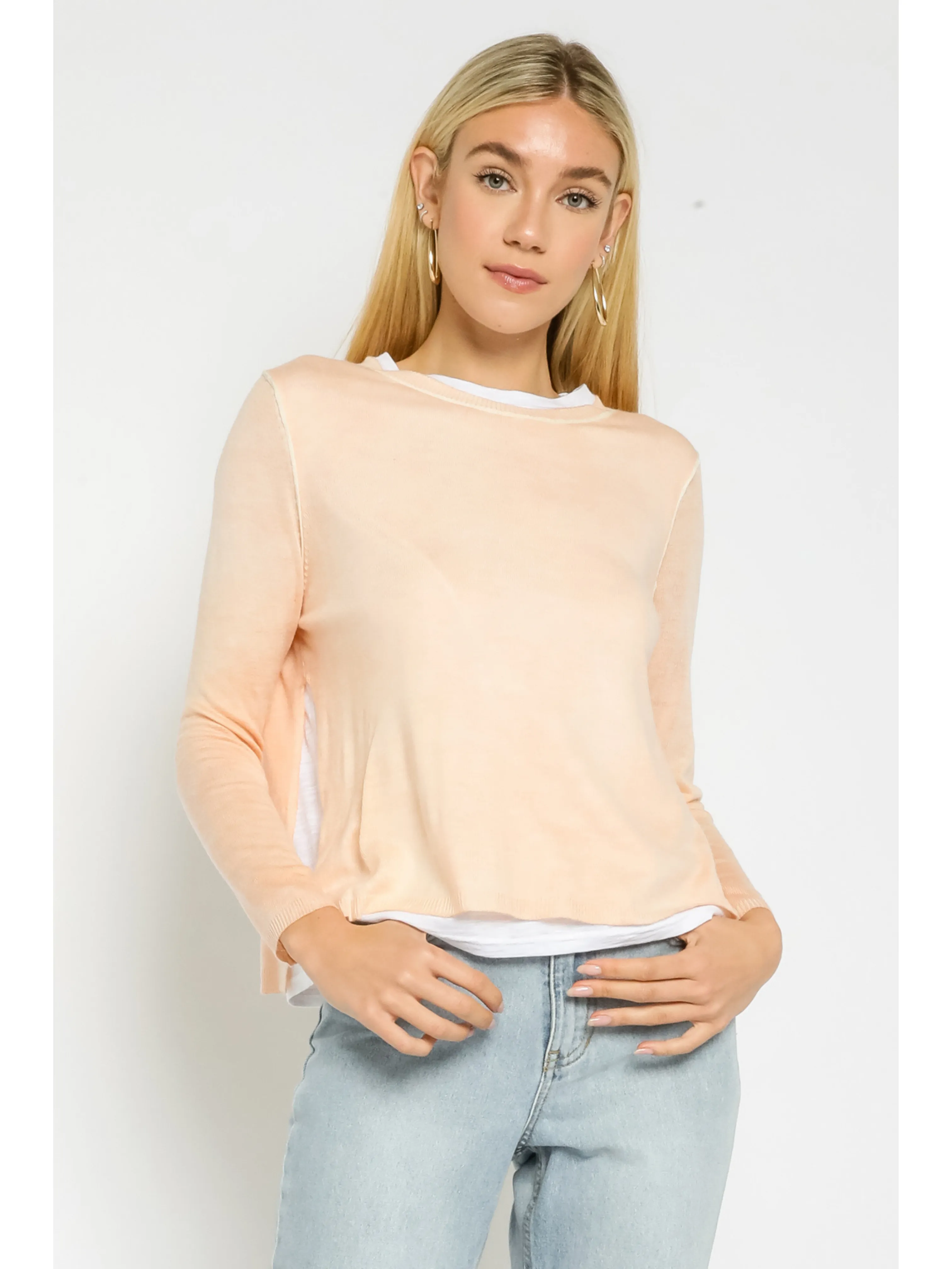 Double Layer Long Sleeve Top