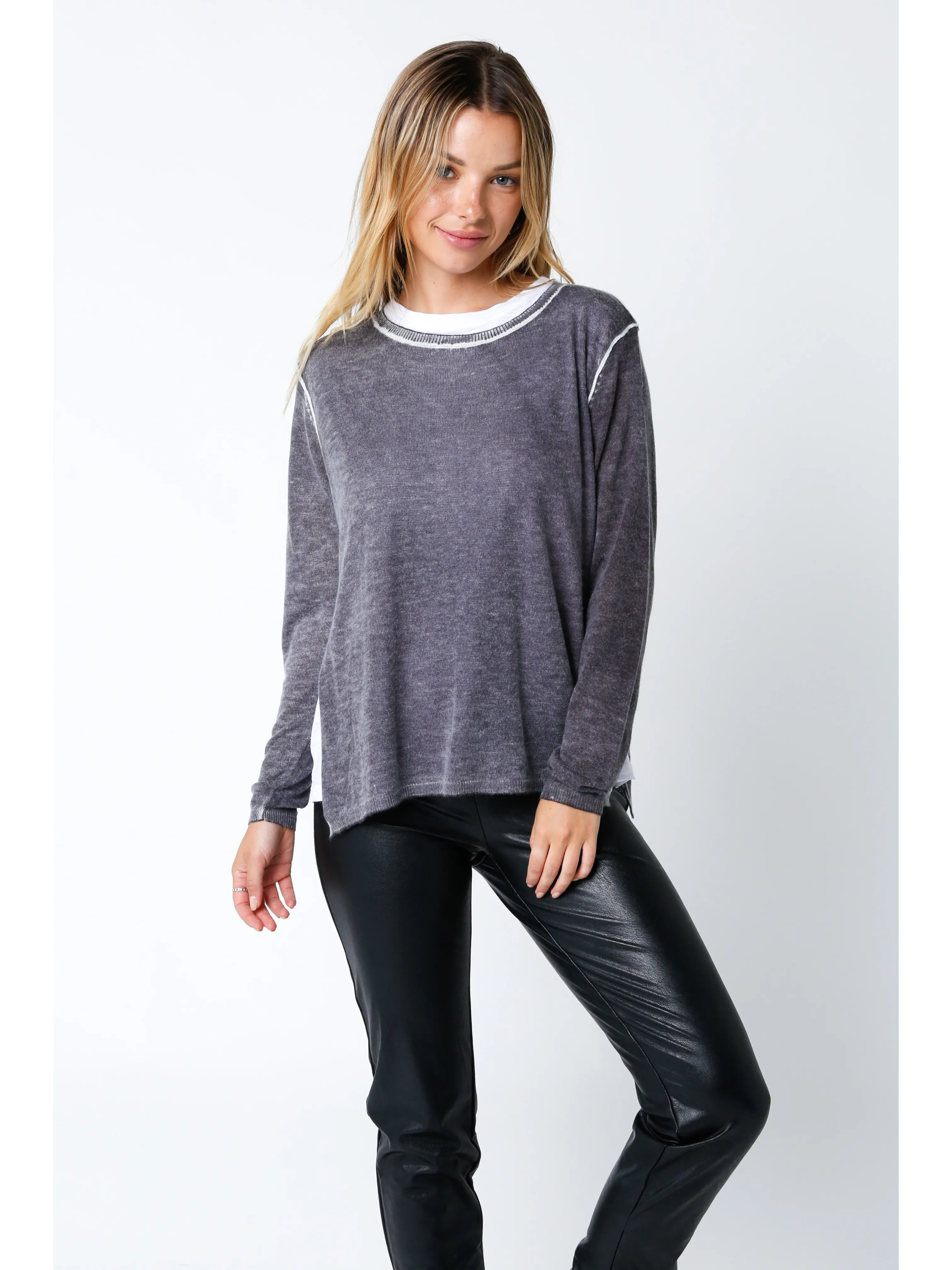 Double Layer Long Sleeve Top