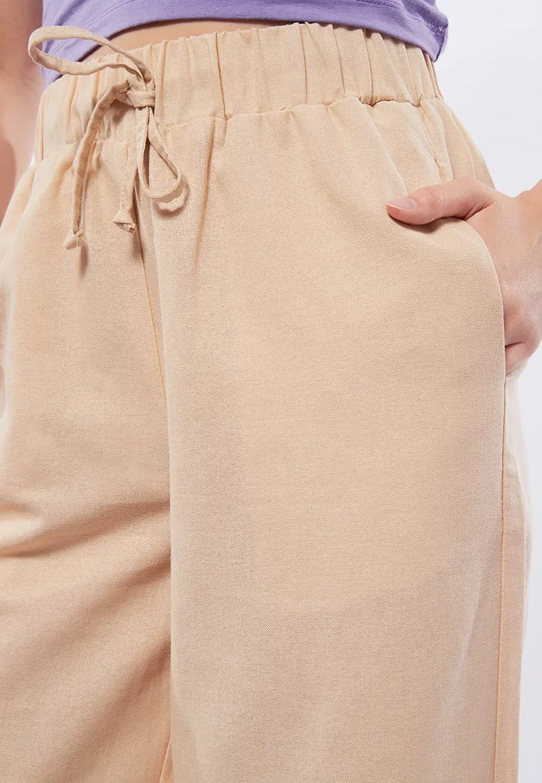 Drawstring Long Pants
