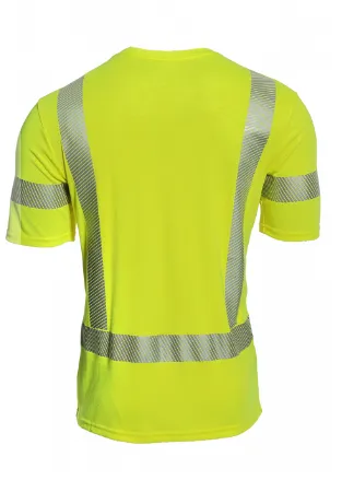 Drifire National Safety Apparel TEEY2PC3 Hi-Viz FR Dual Hazard Short Sleeve T-Shirt Class 3