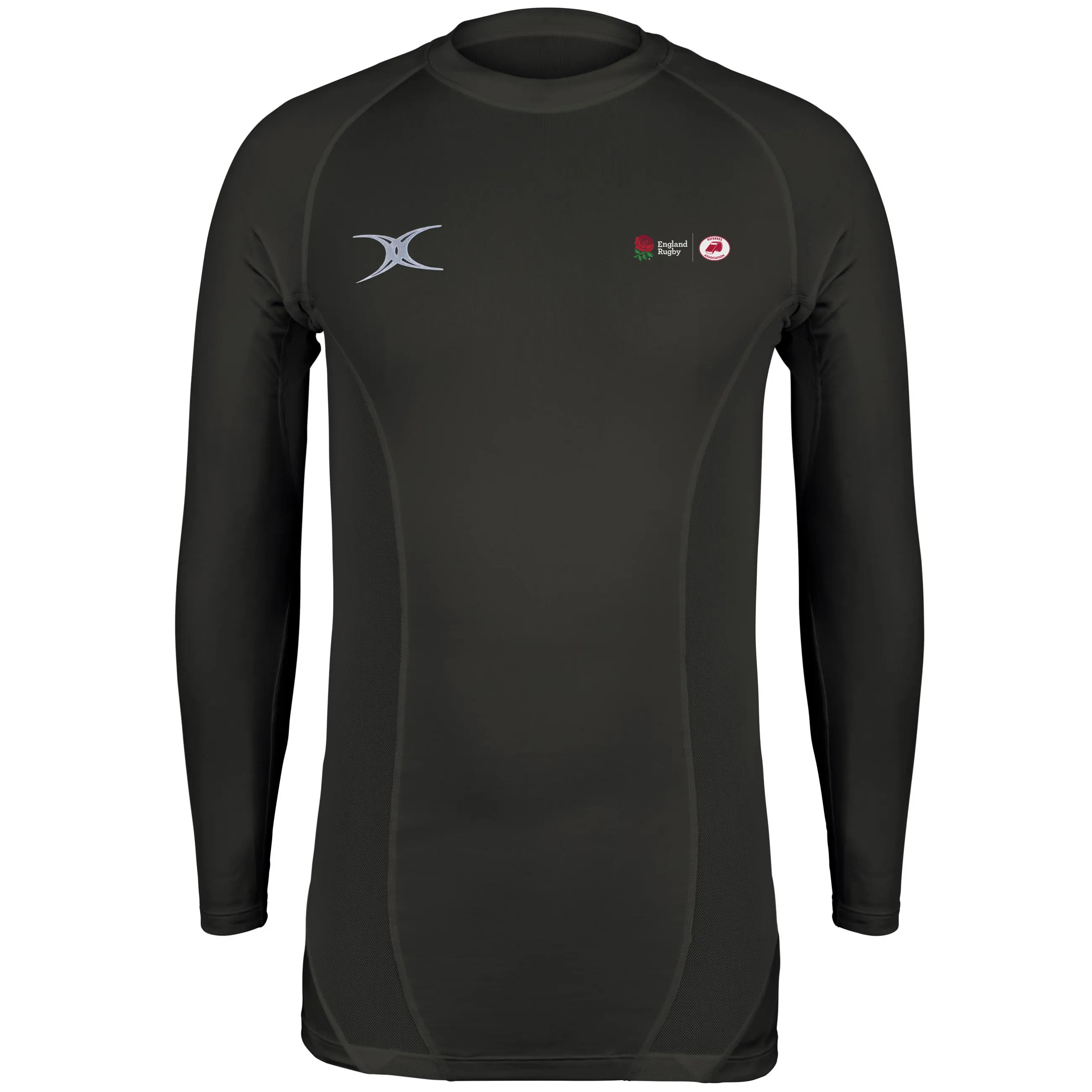 England Rugby Match Officials Senior's Black Atomic X II Baselayer Top