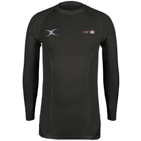 England Rugby Match Officials Senior's Black Atomic X II Baselayer Top