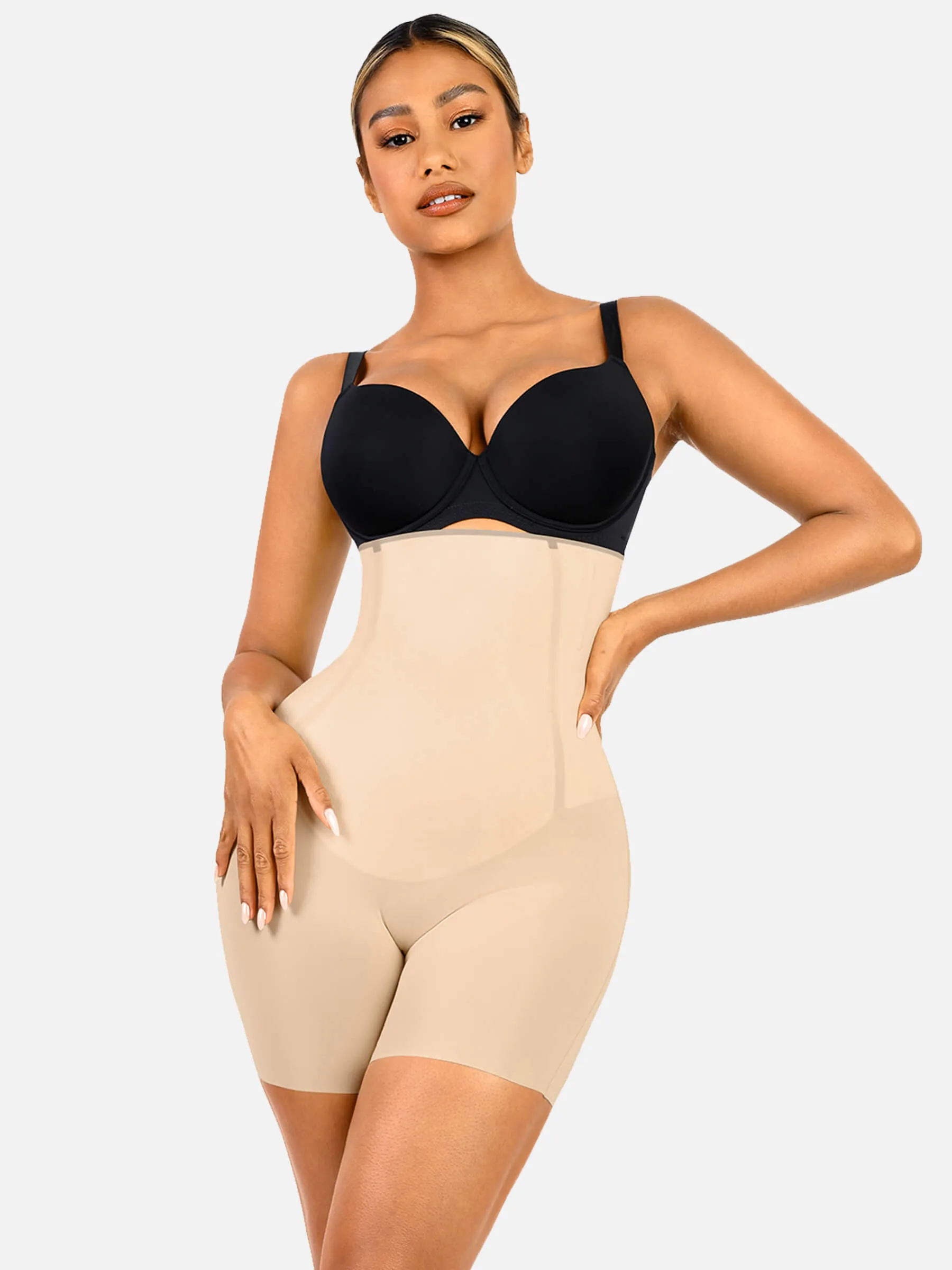 Feelingirl High Waist  Slimming Body Shorts