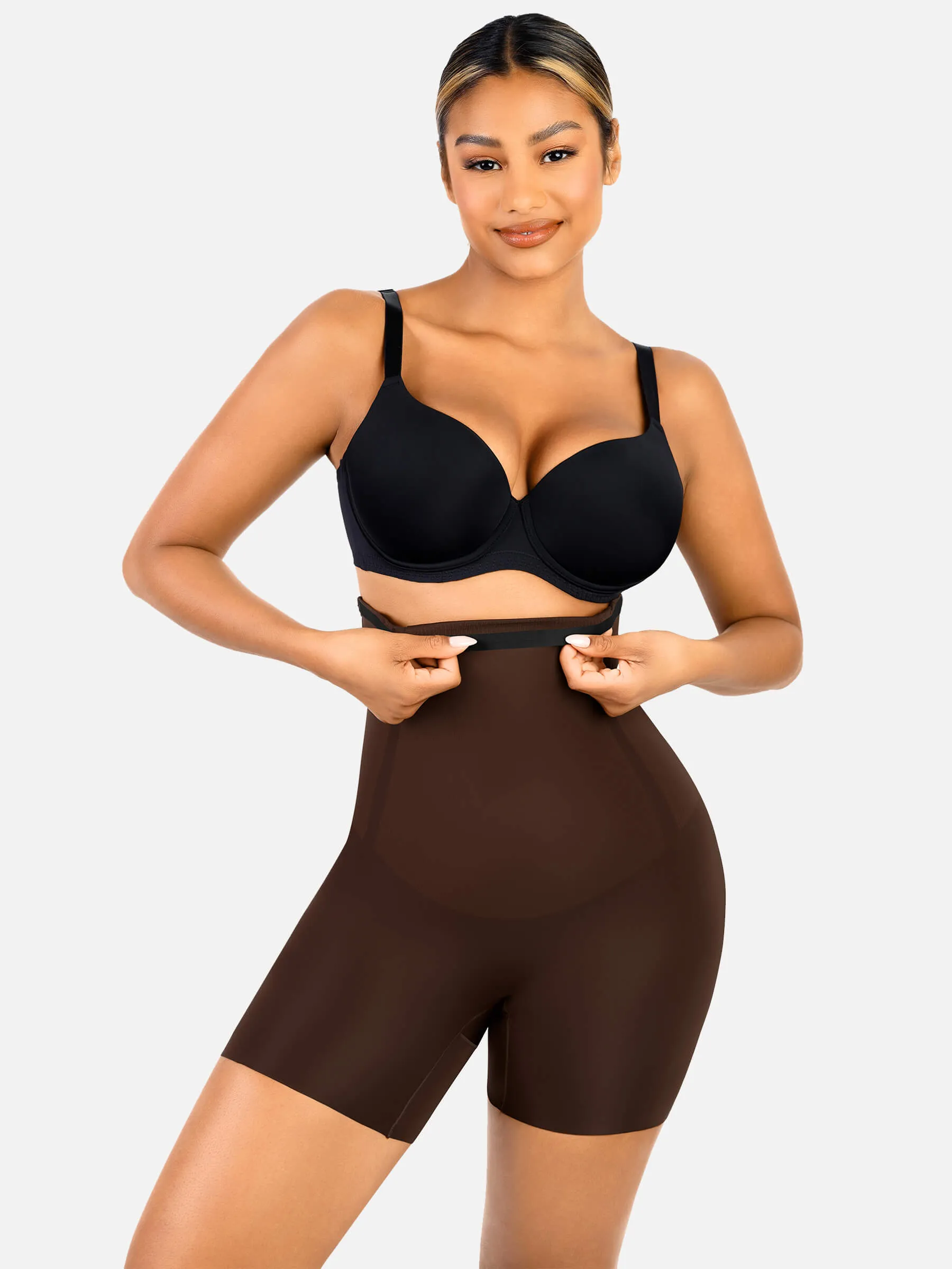 Feelingirl High Waist  Slimming Body Shorts