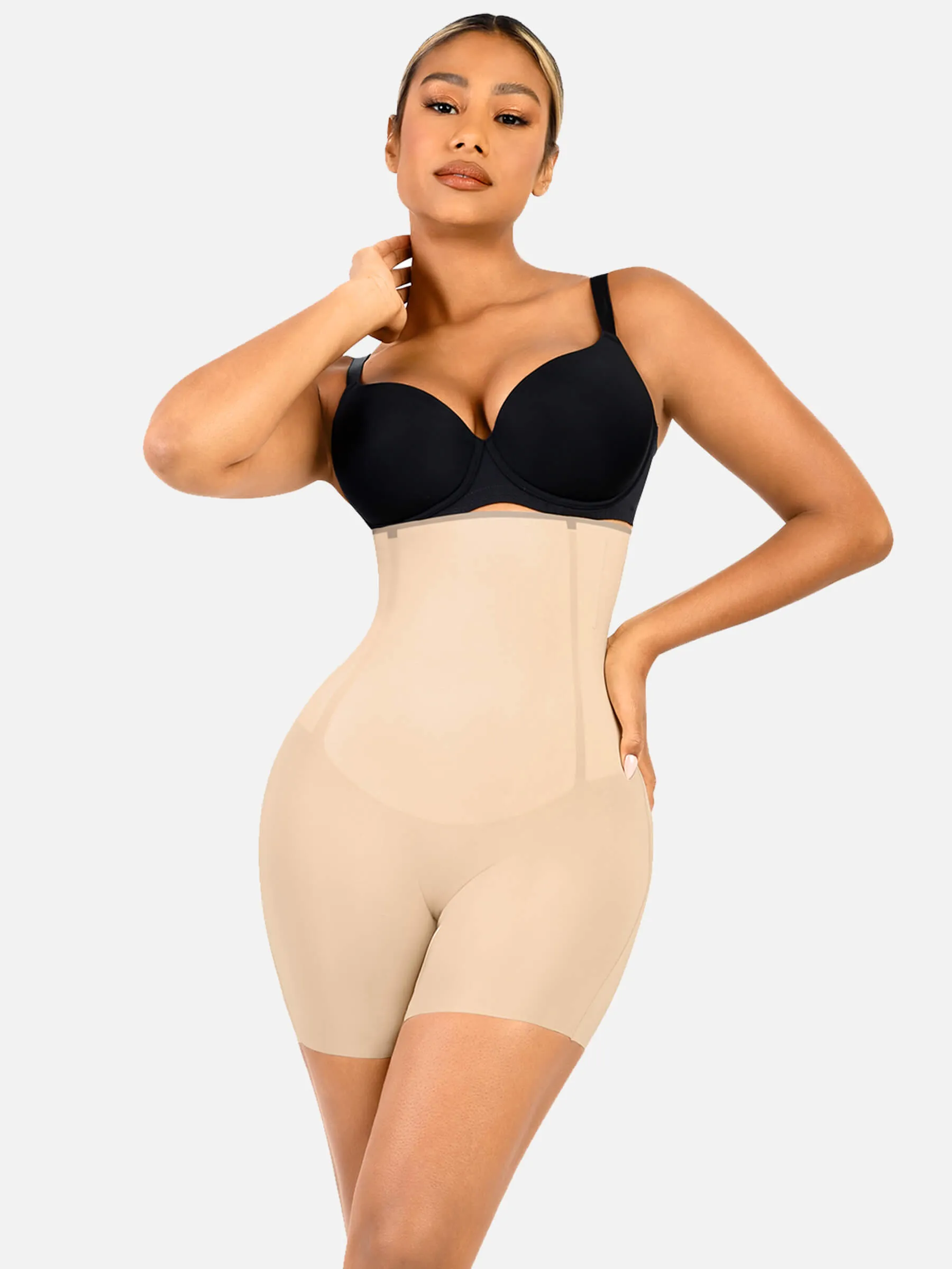 Feelingirl High Waist  Slimming Body Shorts