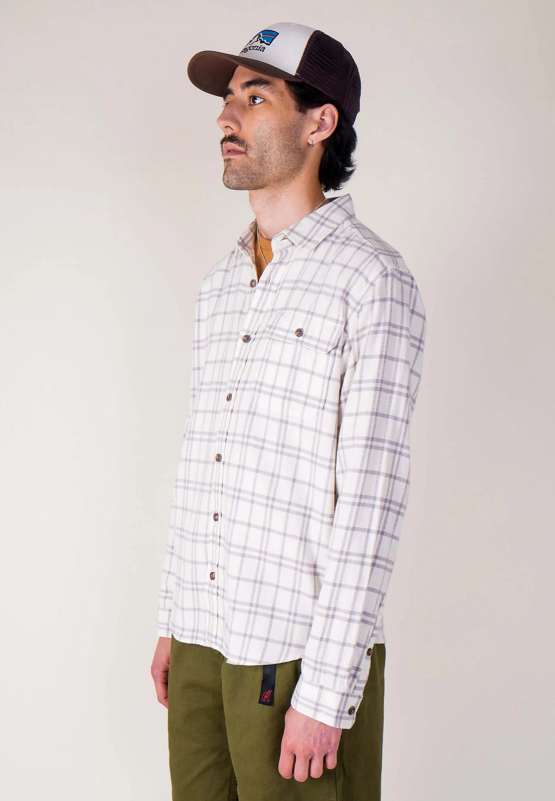 Fjord Flannel Shirt - Birch White