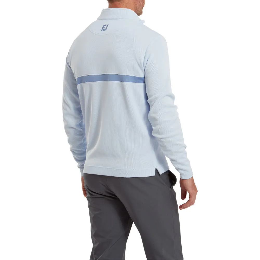 FootJoy Inset Stripe Chillout Pullover - Mist/Storm