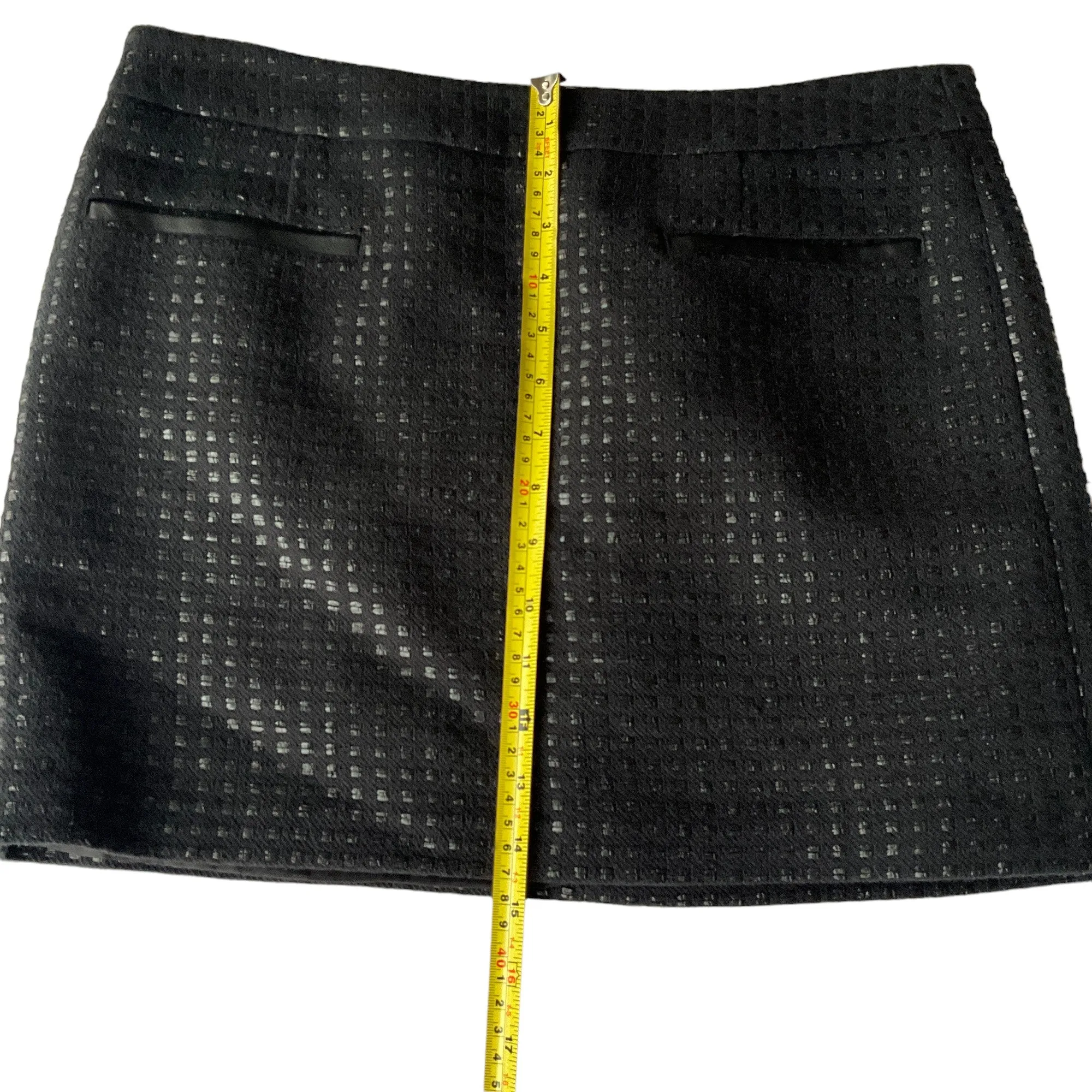 Gap Black Checkered Mini Skirt Size 6