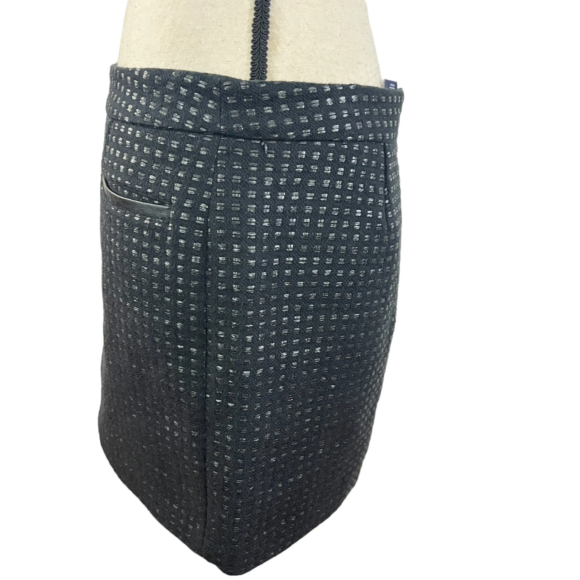 Gap Black Checkered Mini Skirt Size 6