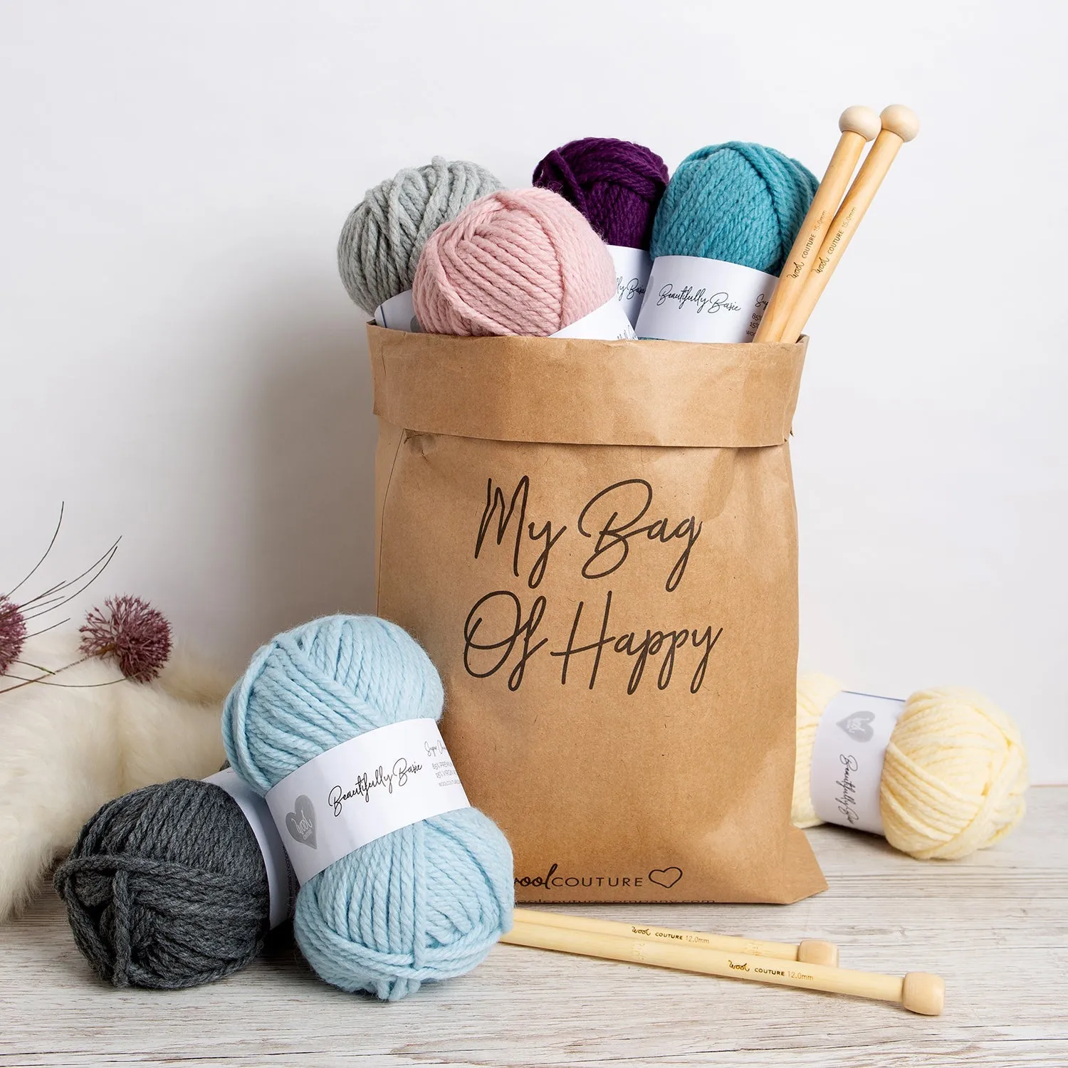 Garter Stripe Scarf Knitting Kit