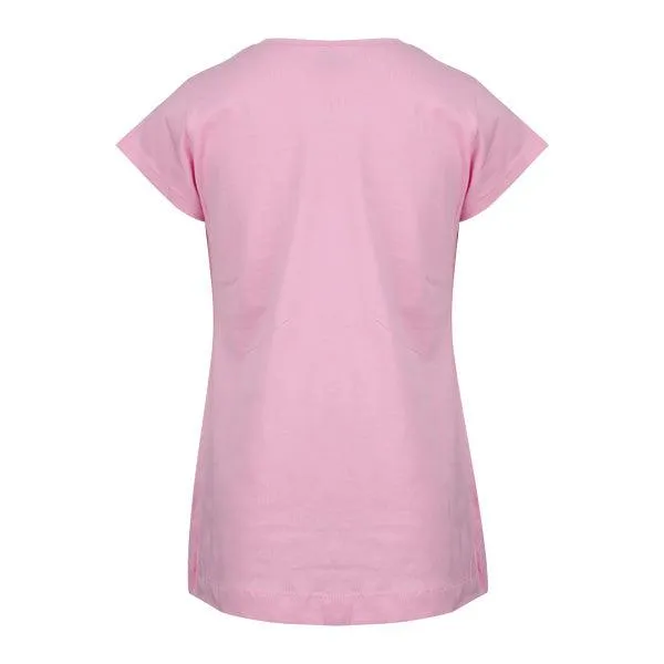 GIRLS PINK PRINT T-SHIRT.