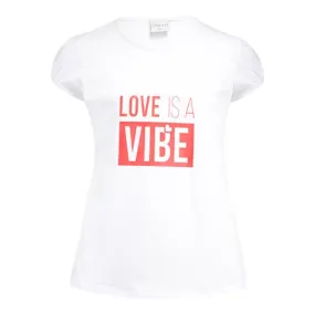 GIRLS WHITE "LOVE IS A VIBE" TSHIRT