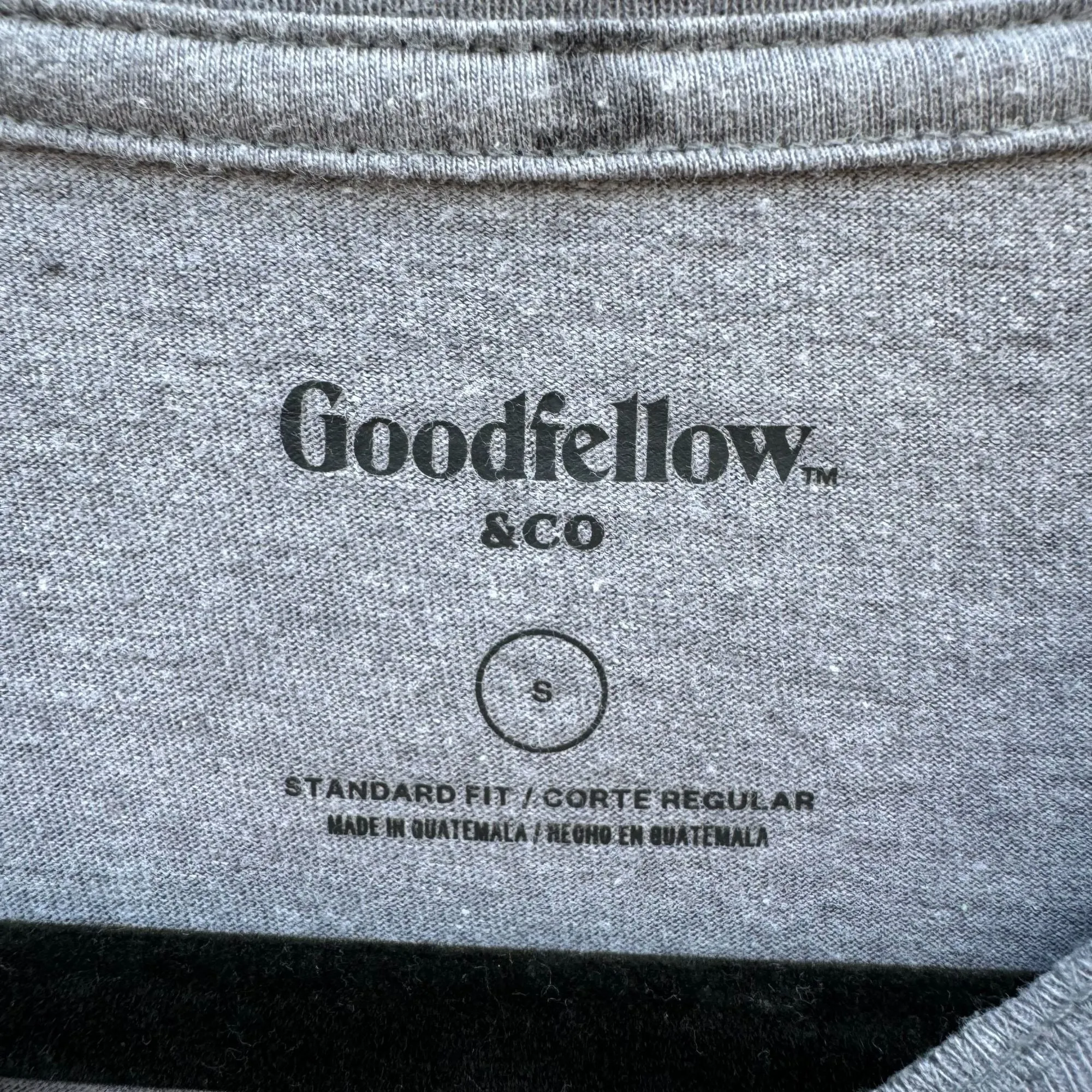 Goodfellow & Co. Mens Gray Graphic Print Crew Neck Tiger Short Sleeve T-Shirt S