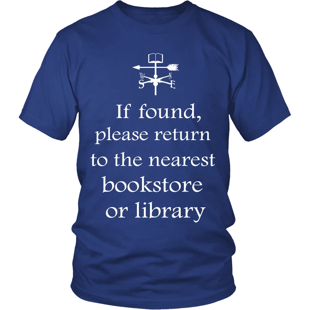 If found return to bookstore