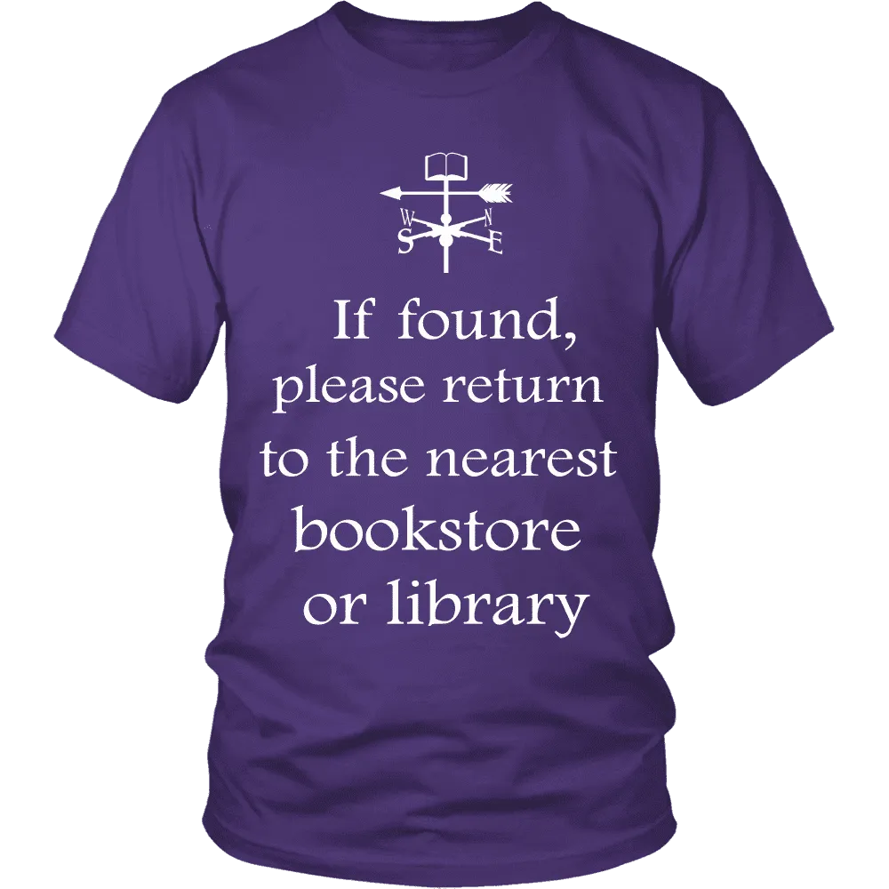 If found return to bookstore