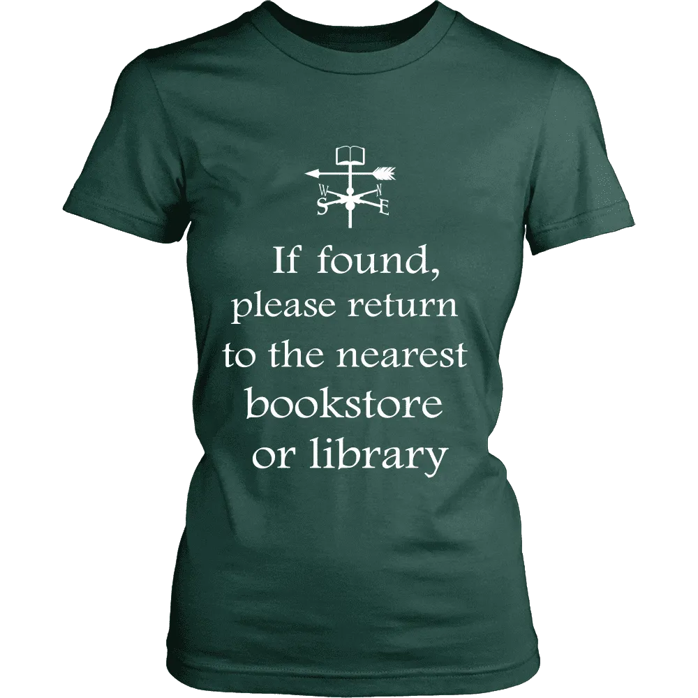 If found return to bookstore