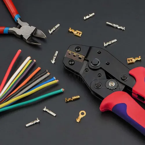 IP68 Waterproof Insulated Electrical Connectors Set, 4.8mm Crimp Terminals   Plier