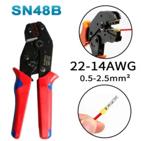 IP68 Waterproof Insulated Electrical Connectors Set, 4.8mm Crimp Terminals   Plier