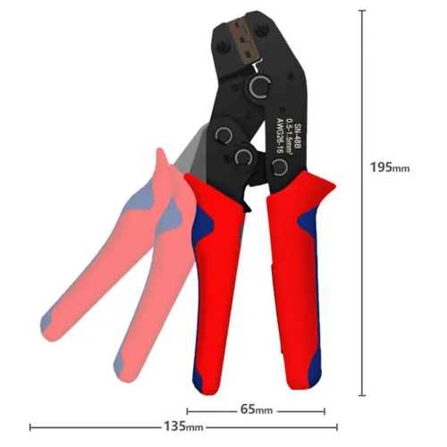 IP68 Waterproof Insulated Electrical Connectors Set, 4.8mm Crimp Terminals   Plier