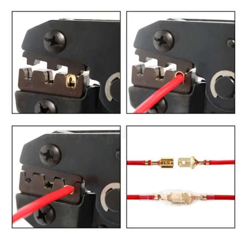 IP68 Waterproof Insulated Electrical Connectors Set, 4.8mm Crimp Terminals   Plier