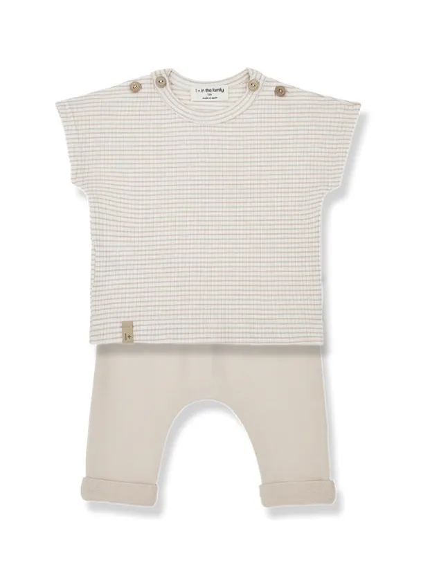 JAD s.sleeve t-shirt - nude-ivory