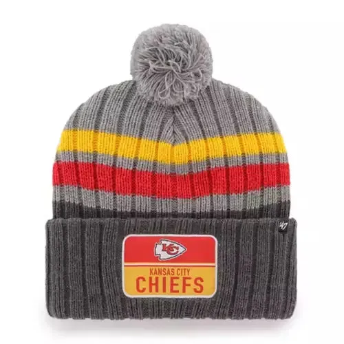 Kansas City Chiefs Stack Beanie Dark Gray- '47 Brand