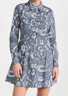 Karmi Dress In Washed Indigo Multi