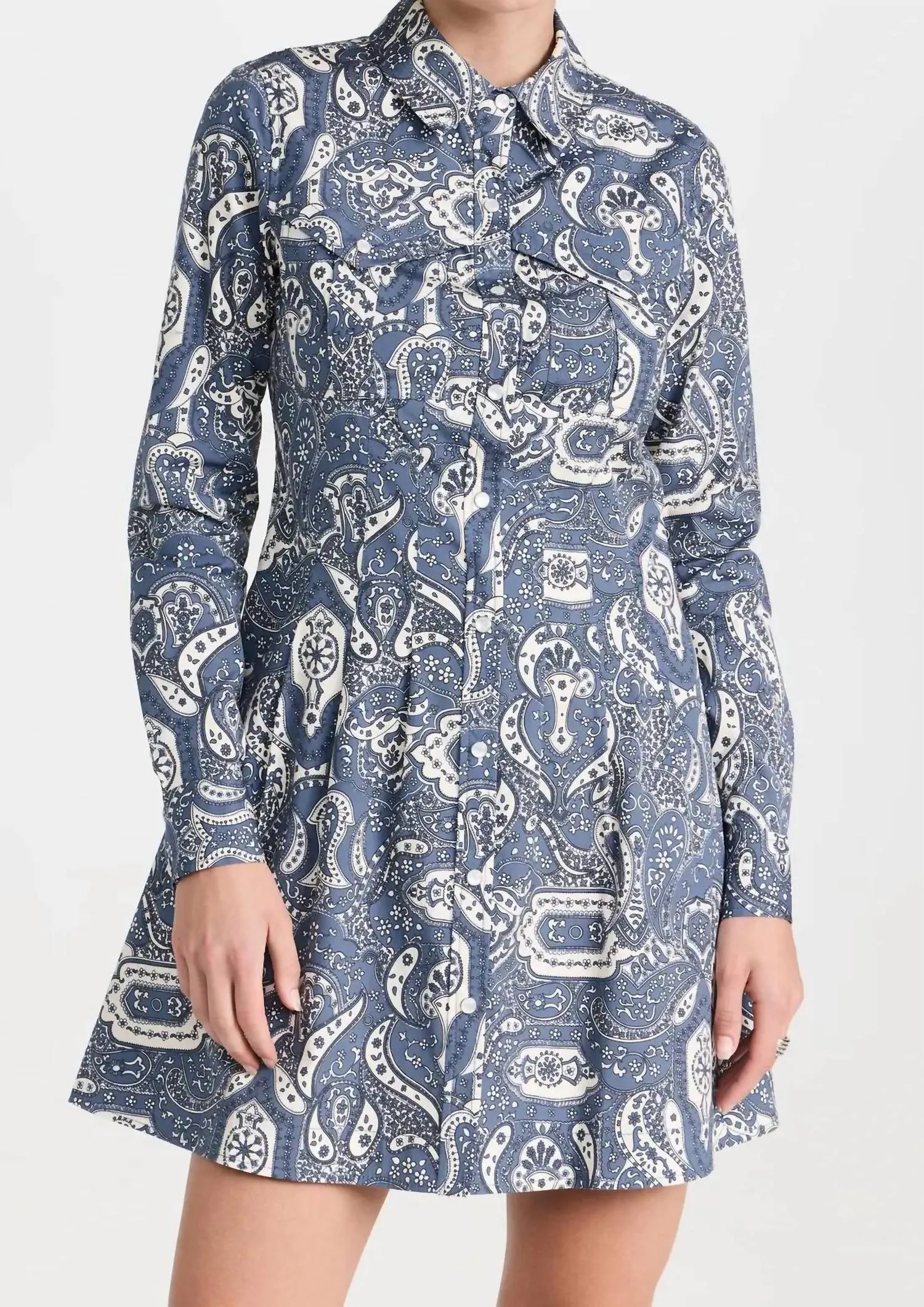Karmi Dress In Washed Indigo Multi