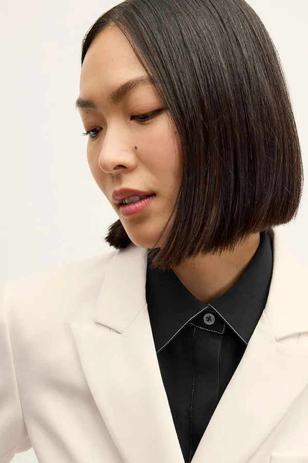 Kati Jacket - Flex Suiting :: Ivory