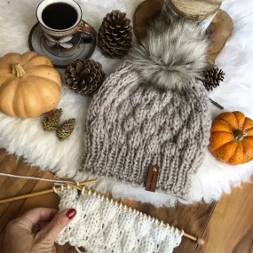 KNITTING PATTERN DIY The Bubble Stitch Women's Beanie, Pom Beanie Hat, Bubble stitch  Cap, Toque Bobble Hat Winter Hat, Beanie Hat