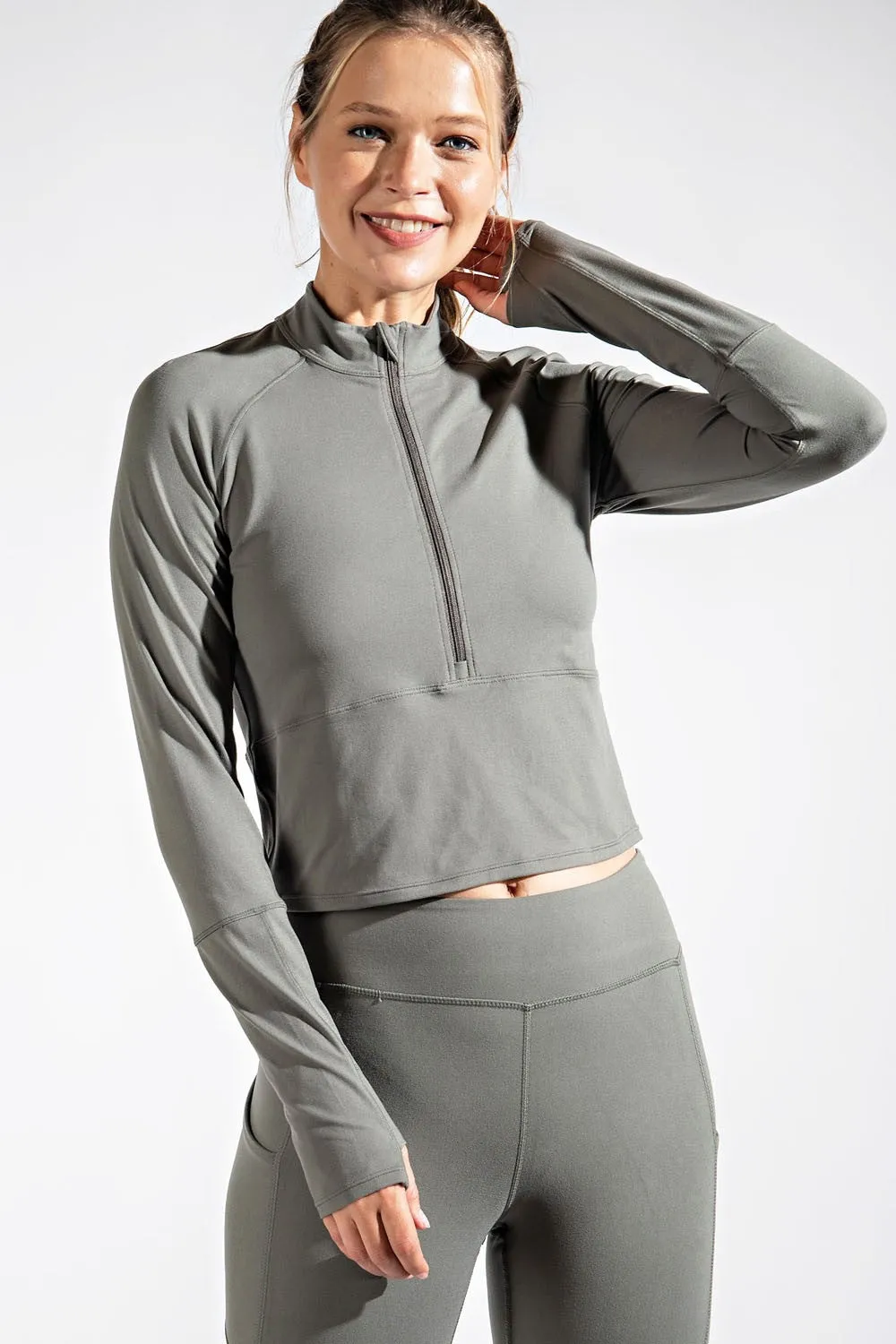 Lainey Scuba Quarter Zip Jacket