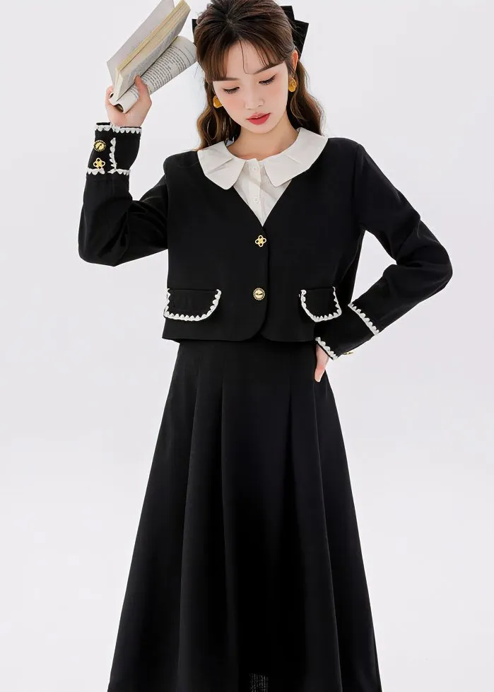 LAYER STYLE JACKET & SKIRT