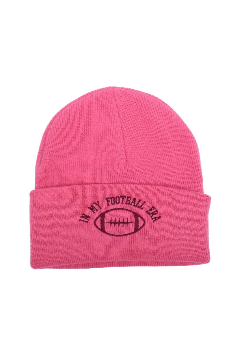 LBB3313 - In My Football Era Embroidered Beanie