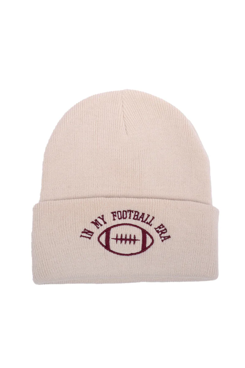LBB3313 - In My Football Era Embroidered Beanie