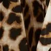 Leopard-Print Pleated Skirt