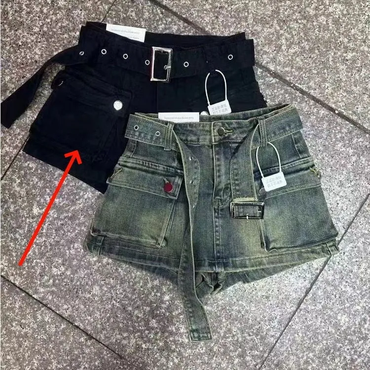 LovelyRLovely High Waist A- Line Denim Shorts Women