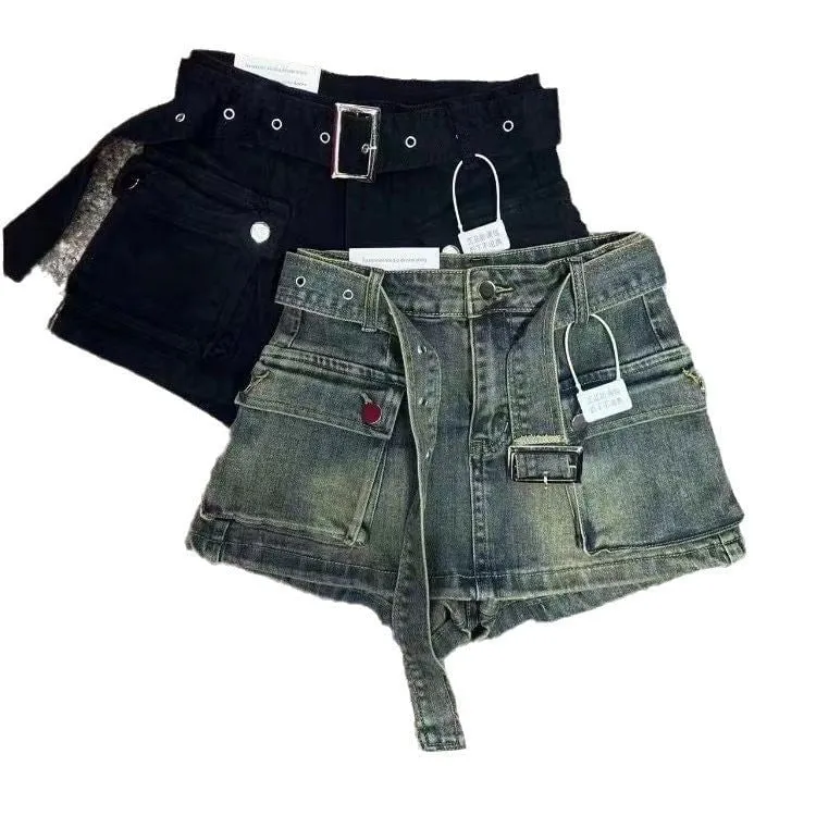 LovelyRLovely High Waist A- Line Denim Shorts Women