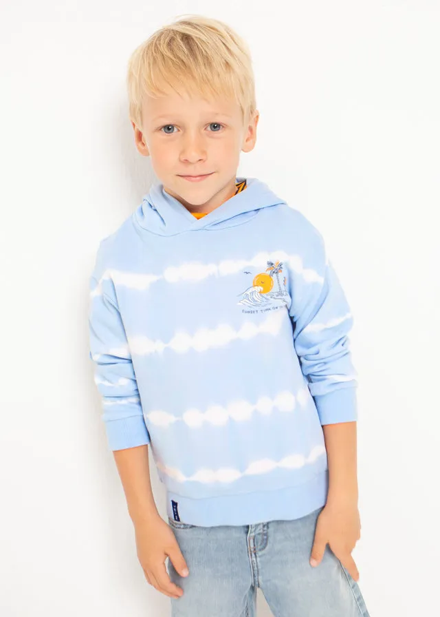 Mayoral Mini Boy Wave blue Tie dye pullover