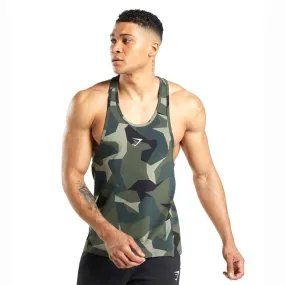 Men's Printed Sport Top,Olive