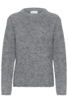 My Essential wardrope MeenaMW Knit Pullover Iron Grey Melange