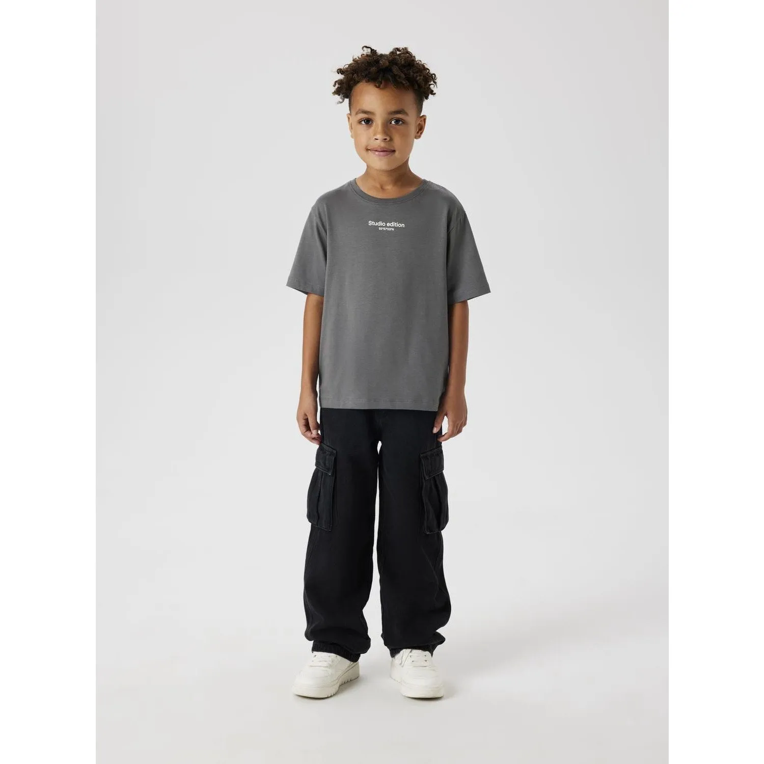 Name It Lava Smoke With Jet Stream Print Brody Regular T-Shirt Noos