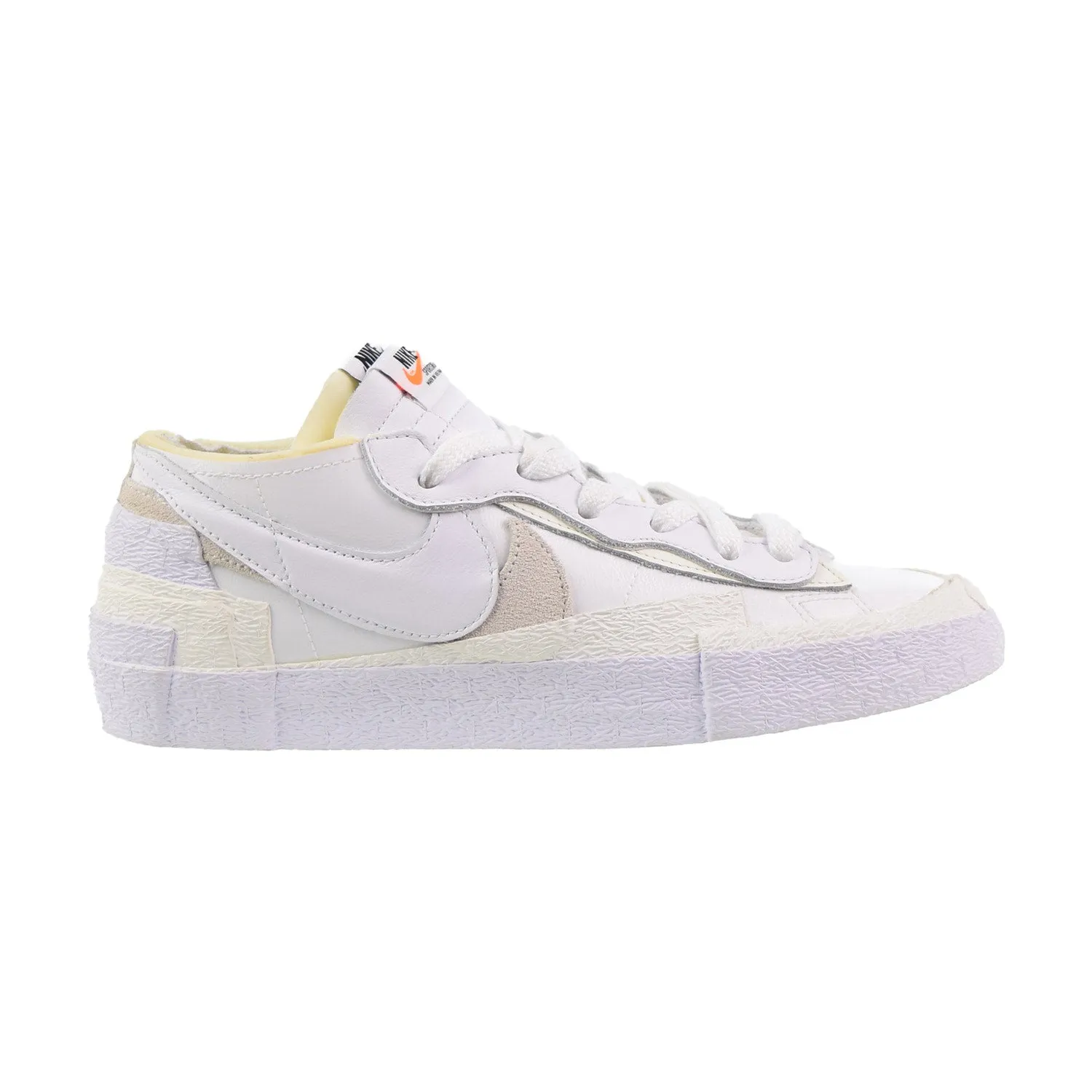 Nike Blazer Low Sacai Patent Leather Men's Shoes White-Sail