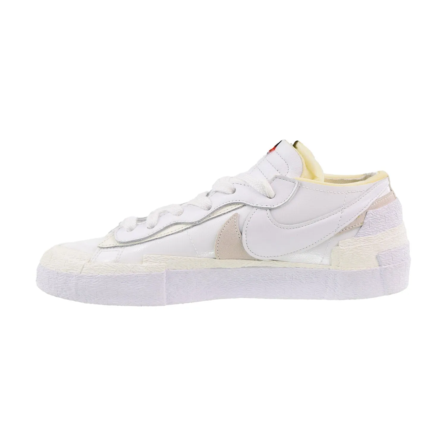 Nike Blazer Low Sacai Patent Leather Men's Shoes White-Sail