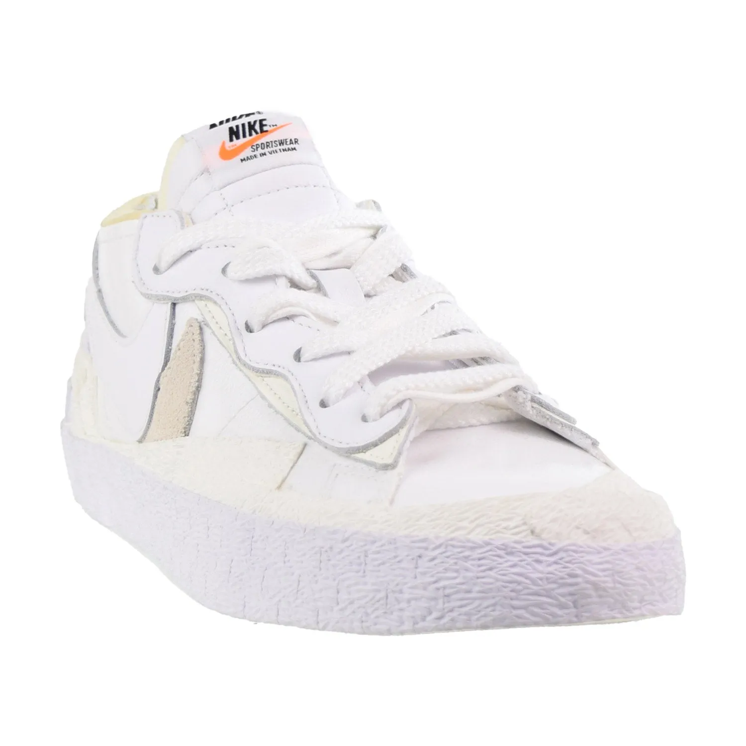 Nike Blazer Low Sacai Patent Leather Men's Shoes White-Sail