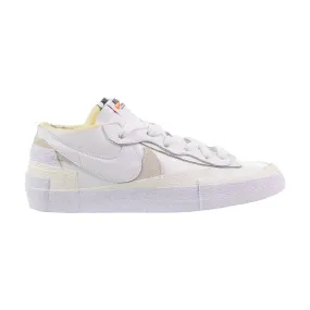 Nike Blazer Low Sacai Patent Leather Men's Shoes White-Sail