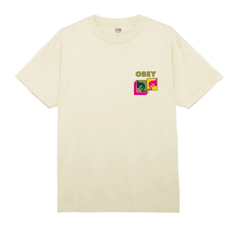 Obey maglietta manica corta da uomo Post Modern 165263778 bianco