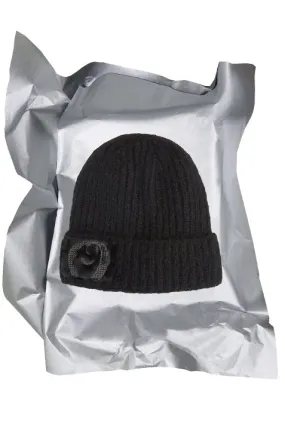 [ODLYWORKSHOP] FW 24 Black Fuzzy-Wuzzy Beanie