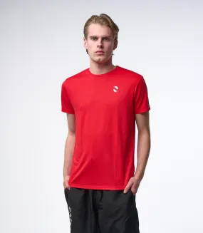 Omnitau Men's Endure Recycled Technical Gym T-Shirt - Red