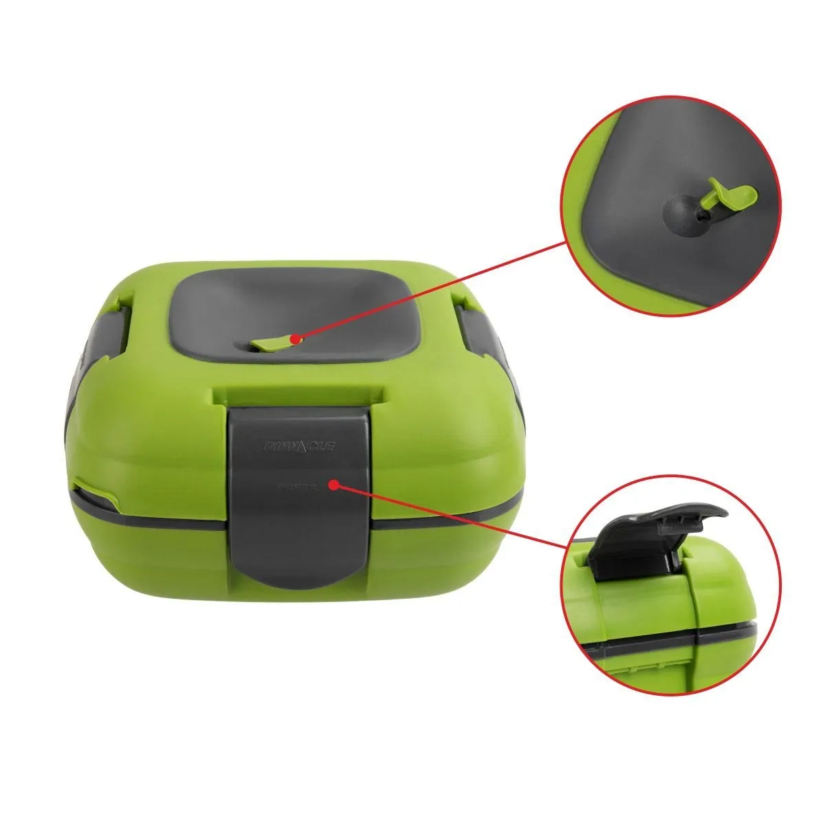 Paloma Set of Two Green Plastic Lunch Boxes | 20 oz Bottle | Insulated Bag
