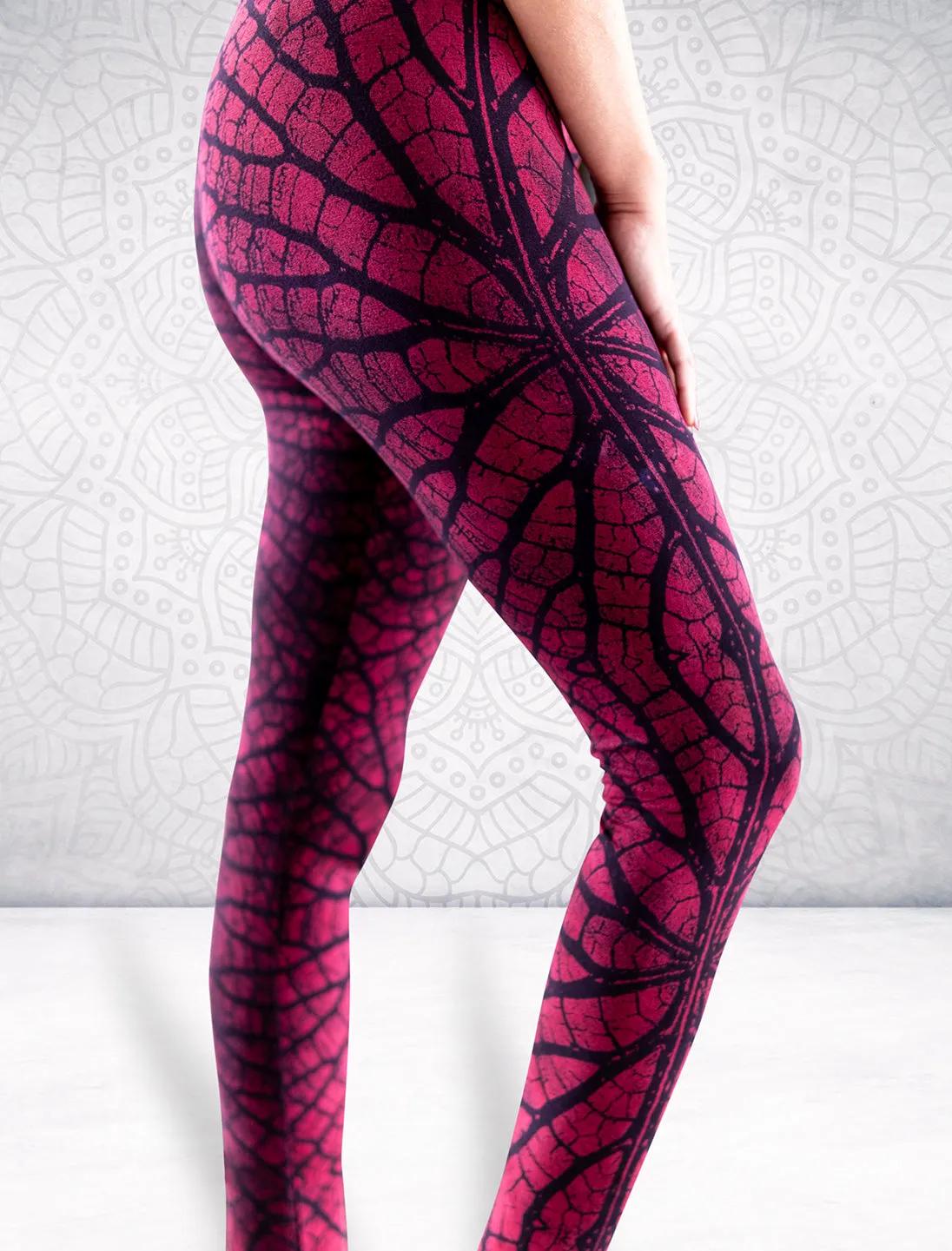 Pantaloni Leggings Siddhi donna modellanti - Radici rosso